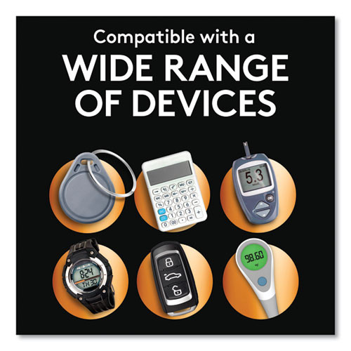 Lithium Coin Batteries With Bitterant, 2032, 6/Pack