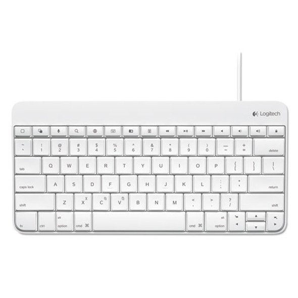 Wired Keyboard for iPad, Apple Lightning, White