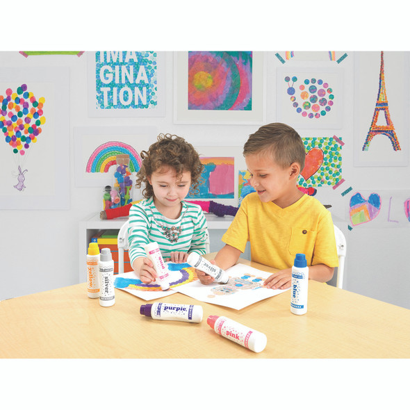 Mini Jewel Tone Dot Markers, 6 Colors