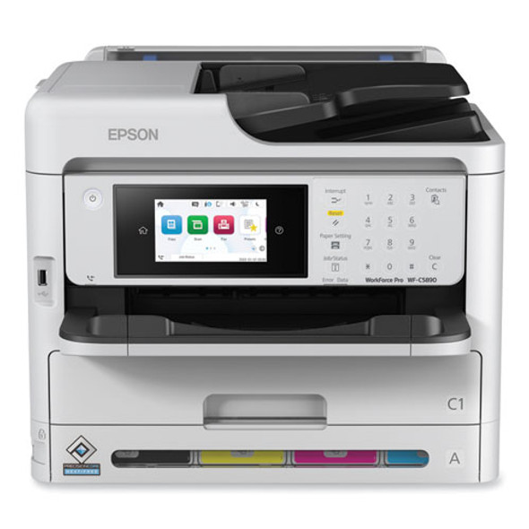 WorkForce Pro WF-C5890 Multifunction Printer, Copy/Fax/Print/Scan
