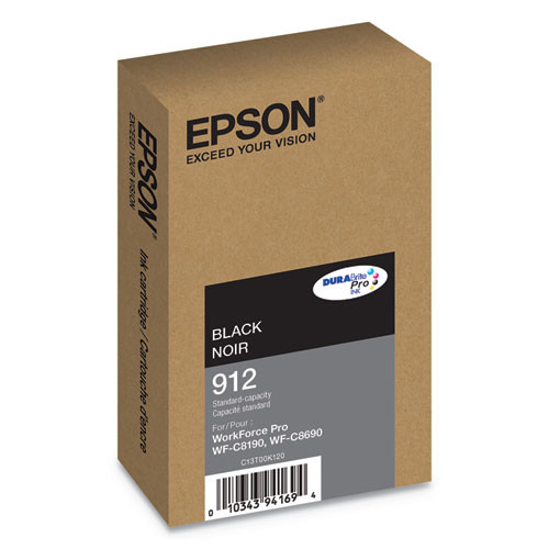 T912120 (912) DURABrite Pro Ink, 2900 Page-Yield, Black