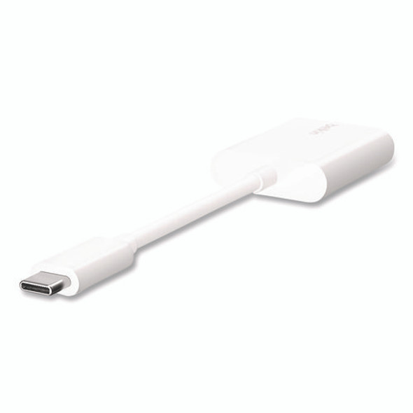 RockStar USB-C Audio + Charge Adapter, White