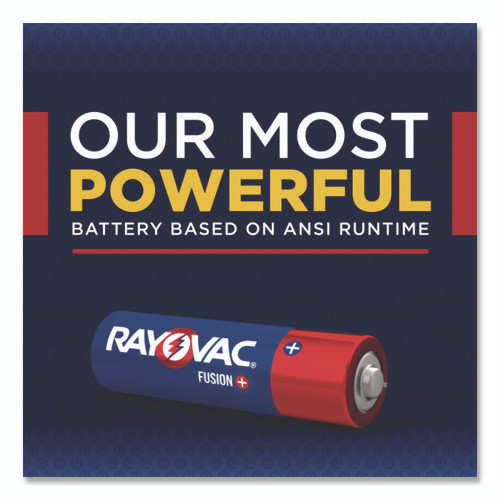 Fusion Performance Alkaline AA Batteries, 8/Pack