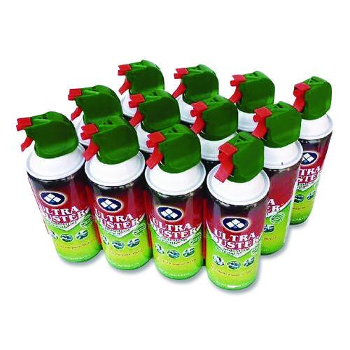 Industrial Strength Compressed Air Duster Cleaner, 10 oz Can, 12/Carton