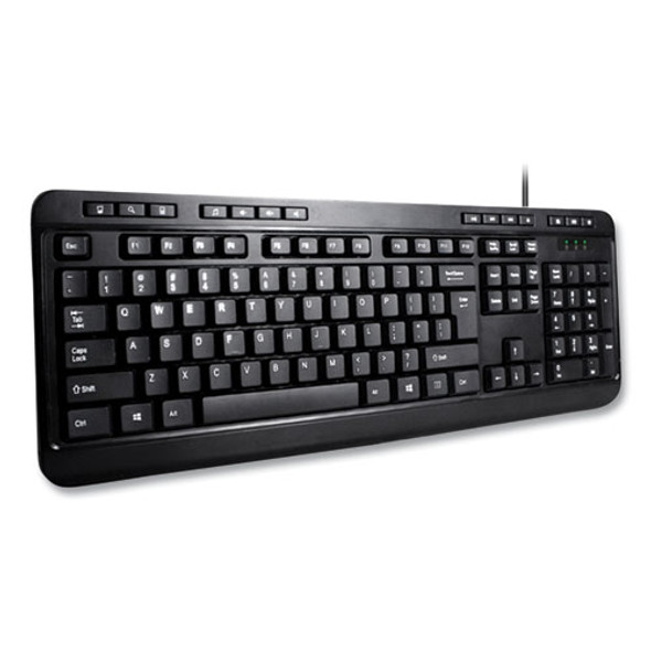 AKB132UB 118-Key MM Desktop USB Keyboard, Black