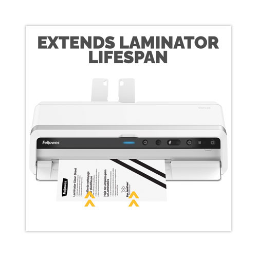 Laminator Cleaning Sheets, 3 to 10 mil, 8.5" x 11", White, 10/Pack