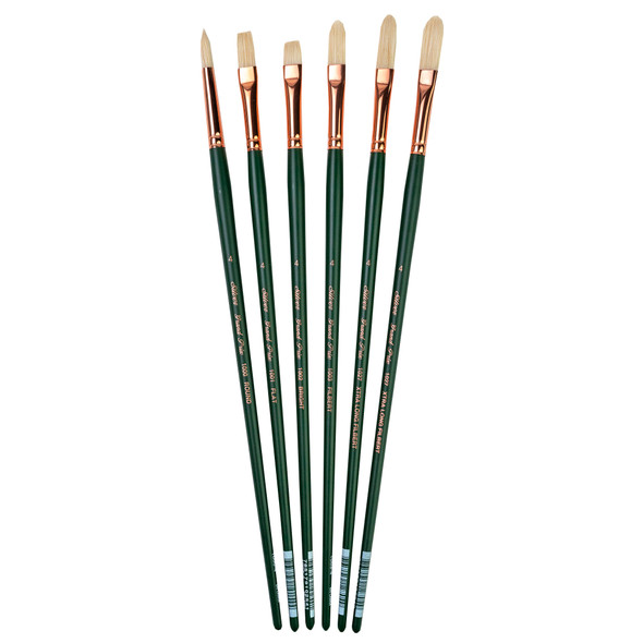 Grand Prix Size 4 Variety Set, 6 Brushes