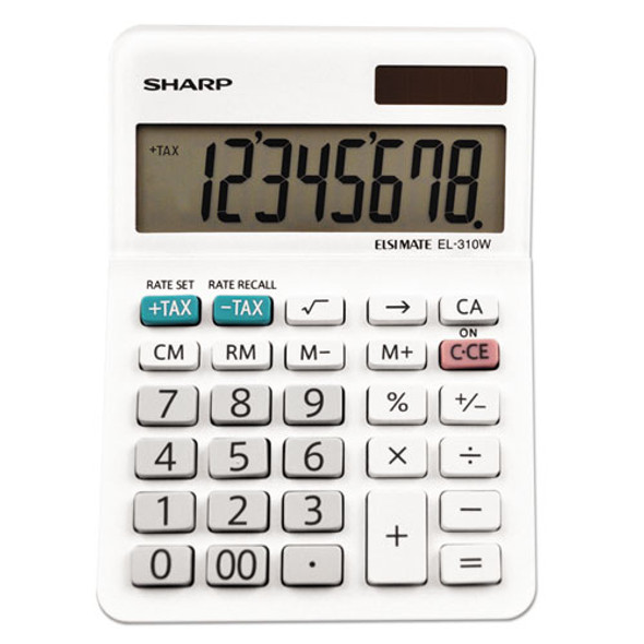 EL-310WB Mini Desktop Calculator, 8-Digit LCD