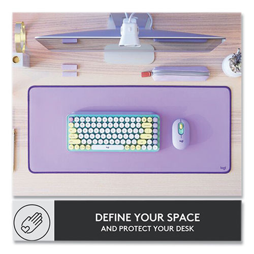 Studio Series Polyester Desk Mat, 27.5 x 11.8, Lavender