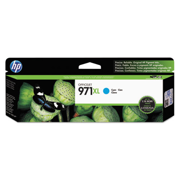 HP 971XL, (CN626AM) High-Yield Cyan Original Ink Cartridge