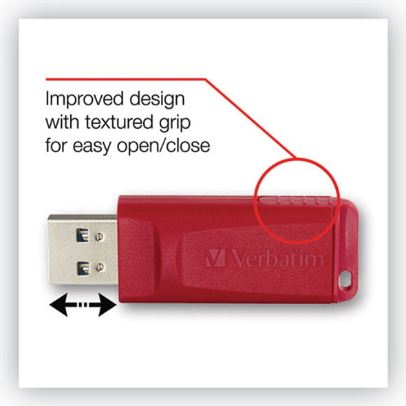 Store 'n' Go USB Flash Drive, 16 GB, Red