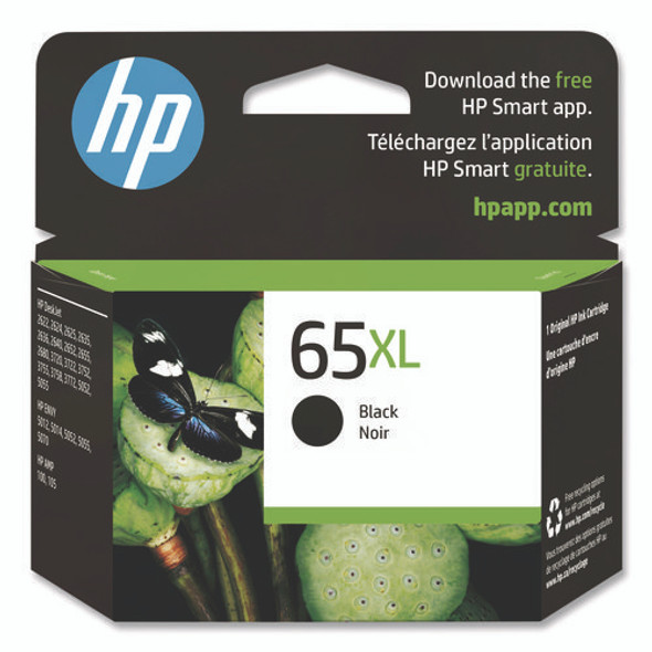 HP 65XL, (N9K04AN) High-Yield Black Original Ink Cartridge
