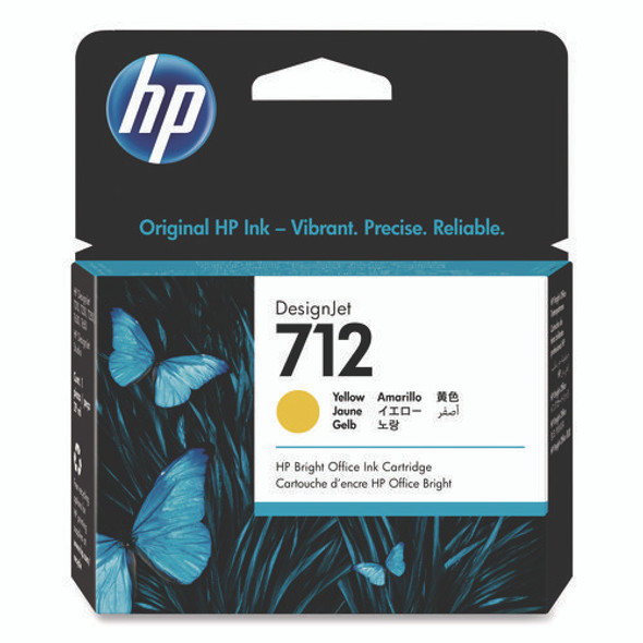 HP 712, (3ED69A) Yellow Original Ink Cartridge