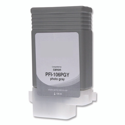 Compatible Photo Gray Ink, Replacement for PFI-106 (6631B001AA), 130 mL