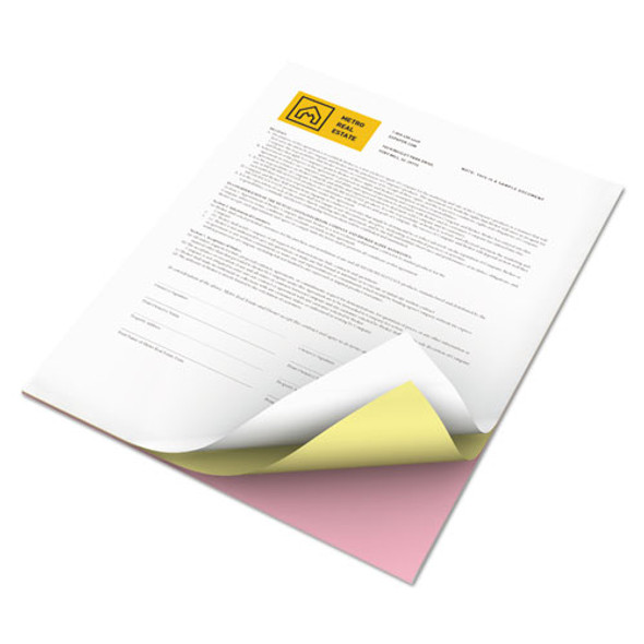 Revolution Carbonless 3-Part Paper, 8.5 x 11, Canary/Pink/White, 2,505/Carton
