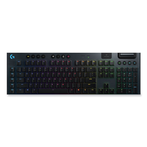 G915 LIGHTSPEED Wireless RGB Mechanical Gaming Keyboard, Linear Switch, Black