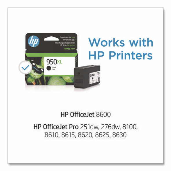 HP 950XL, (CN045AN) High-Yield Black Original Ink Cartridge