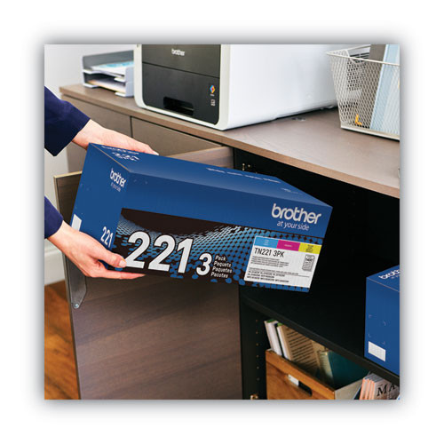 TN2213PK Toner, 1,400 Page-Yield, Cyan/Magenta/Yellow