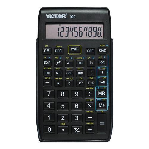920 Compact Scientific Calculator with Hinged Case, 10-Digit LCD