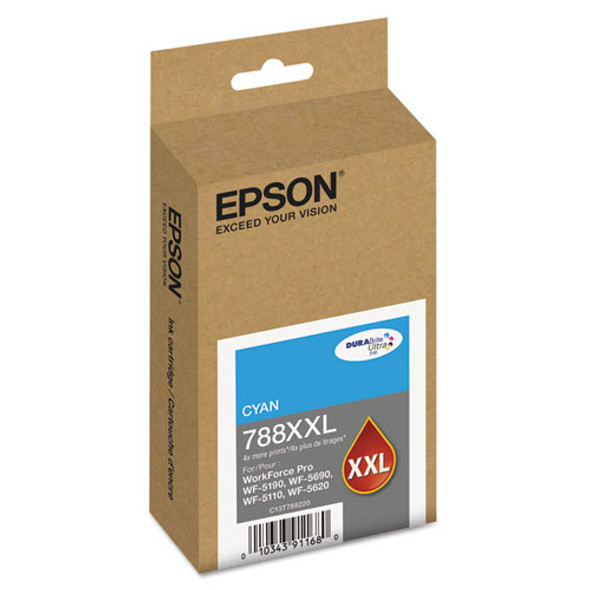 T788XXL220 (788XXL) DURABrite Ultra XL PRO High-Yield Ink, Cyan