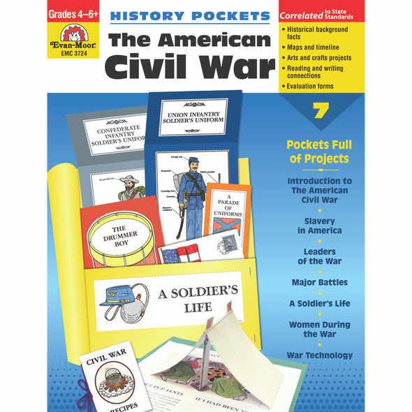 History Pockets: The American Civil War Book, Teacher Resource, Grades 4-6