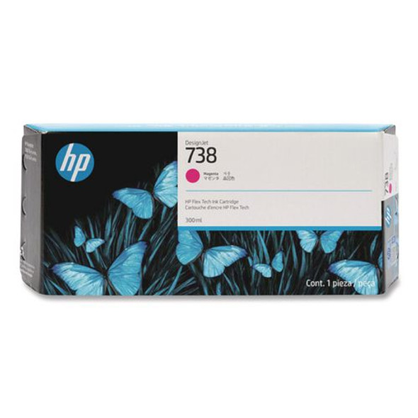 HP 738 (676N0A) Magenta Original DesignJet Ink Cartridge