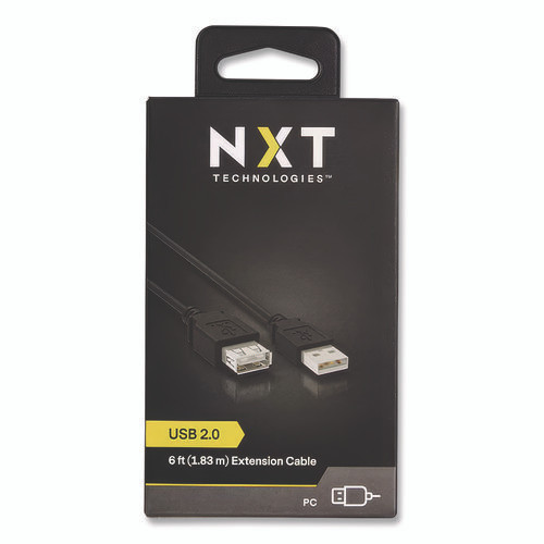 USB 2.0 Extension Cable, 6 ft, Black