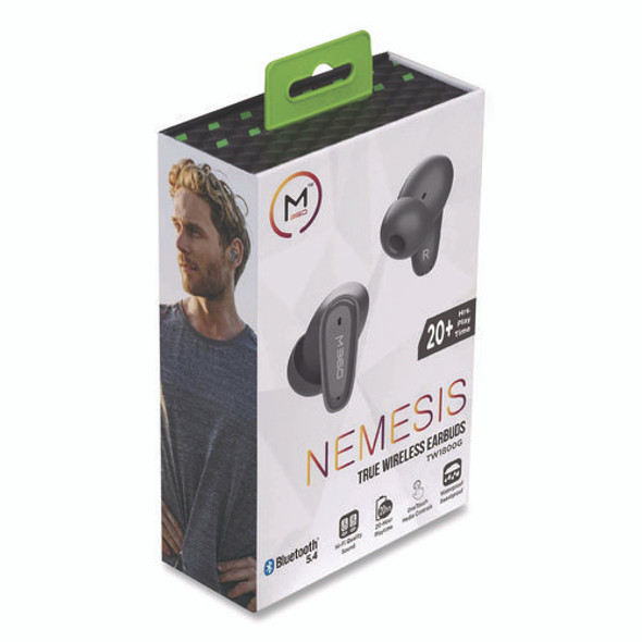 Nemesis True Wireless Earbuds, Gray