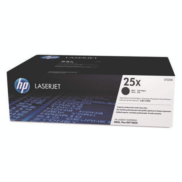 HP 25X, (CF325X) High-Yield Black Original LaserJet Toner Cartridge