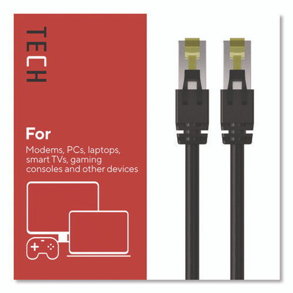 CAT7 Ethernet Cable, 10 ft, Black