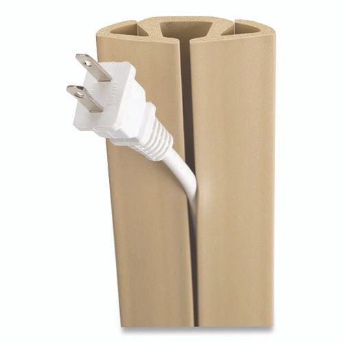 Cord Protector and Concealer, 2.6" x 5 ft, Beige