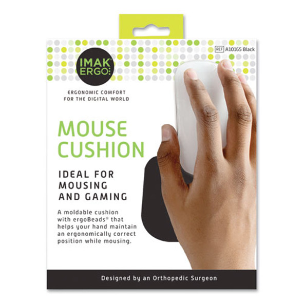 Nonskid Mouse Wrist Cushion, 7 x 5.3, Black
