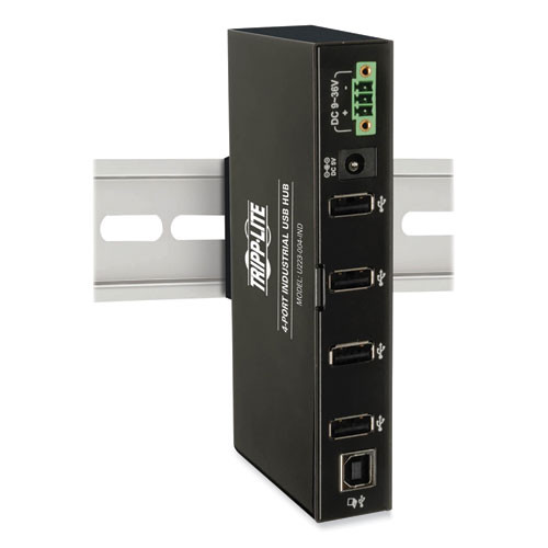 USB 2.0 Mini Hub, 4 Ports, Black