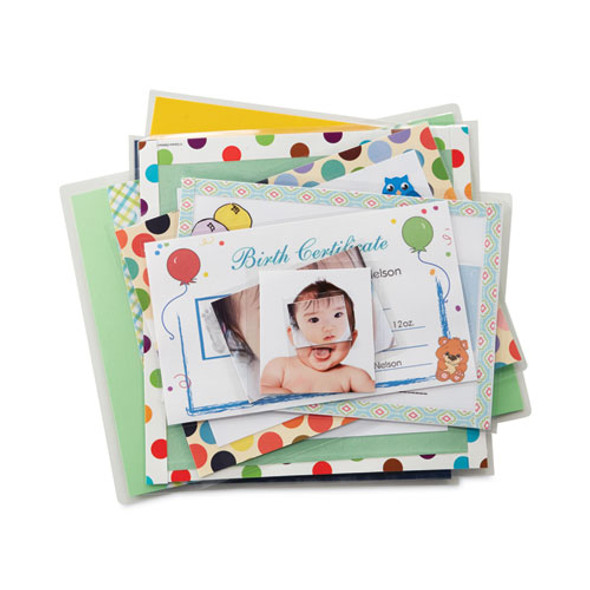 Self-Sealing Laminating Sheets, 6 mil, 9.06" x 11.63", Gloss Clear, 10/Pack