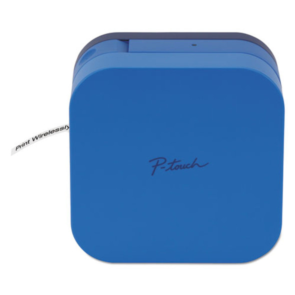 PT-P300BTBU P-touch CUBE Label Maker, 20 mm/s Print Speed, 2.5 x 4.6 x 4.6
