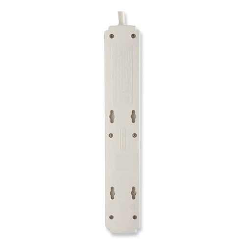 Protect It! Surge Protector, 6 AC Outlets, 6 ft Cord, 790 J, Light Gray