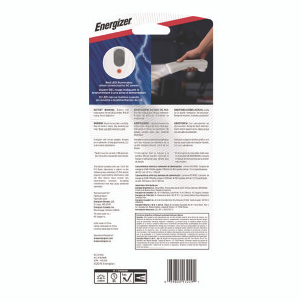 Weather Ready LED Flashlight, 1 NiMH Rechargeable Battery (Included), Silver/Gray