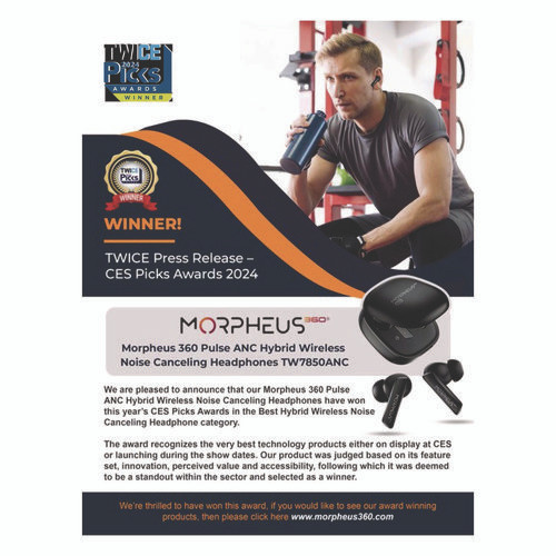 Pulse ANC Hybrid Wireless Noise Cancelling Earbuds, Black