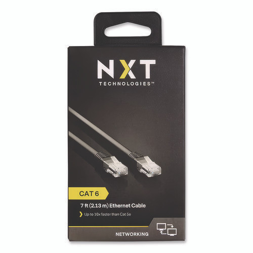 CAT6 Patch Cable, 7 ft, Black