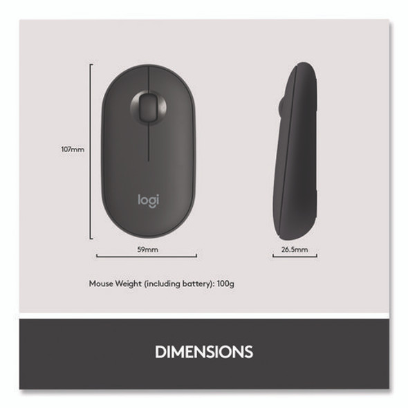 MK470 Slim Wireless Keyboard and Mouse Combo, 2.4 GHz/33 ft Wireless Range, Graphite