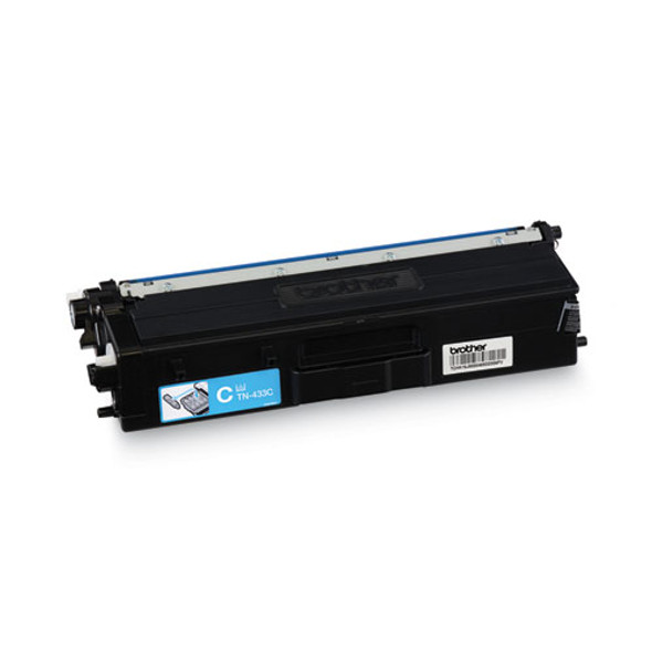 TN433C High-Yield Toner, 4,000 Page-Yield, Cyan