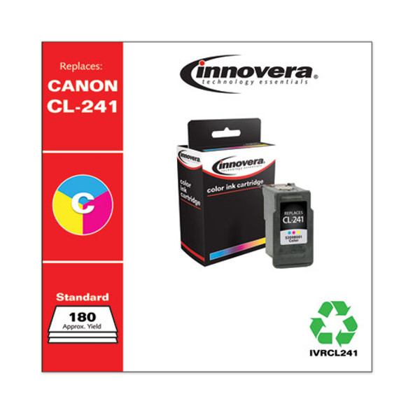 Remanufactured Tri-Color Ink, Replacement for CL-241 (5209B001), 180 Page-Yield