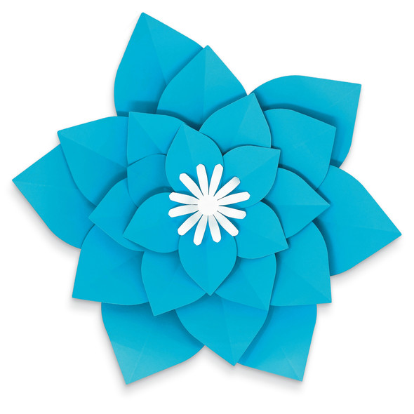 Creatively Inspired Blue, Purple, Green Flowers Dimensional Accent, 3 Per Set, 3 Sets Creatively Inspired Blue, Purple, Green Flowers Dimensional Accent, 3 Per Set, 3 Sets