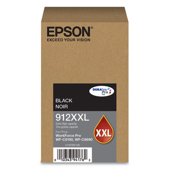 T912XXL120 (912XXL) DURABrite Pro Extra High-Yield Ink, 11500 Page-Yield, Black