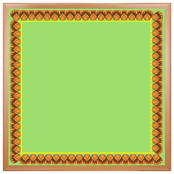 Turkey Die-Cut Border, 12 Strips/36 Feet Per Pack, 6 Packs