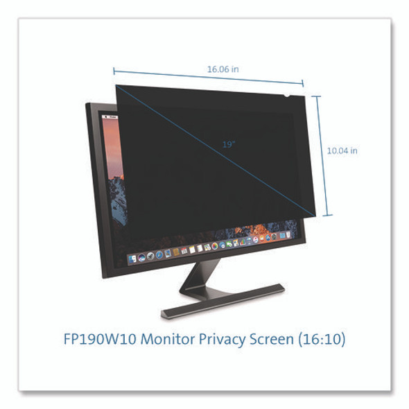Anti-Glare Reversible Privacy Screen for 19" Widescreen Flat Panel Monitor, 16:10 Aspect Ratio