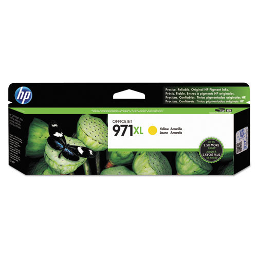 HP 971XL, (CN628AM) High-Yield Yellow Original Ink Cartridge