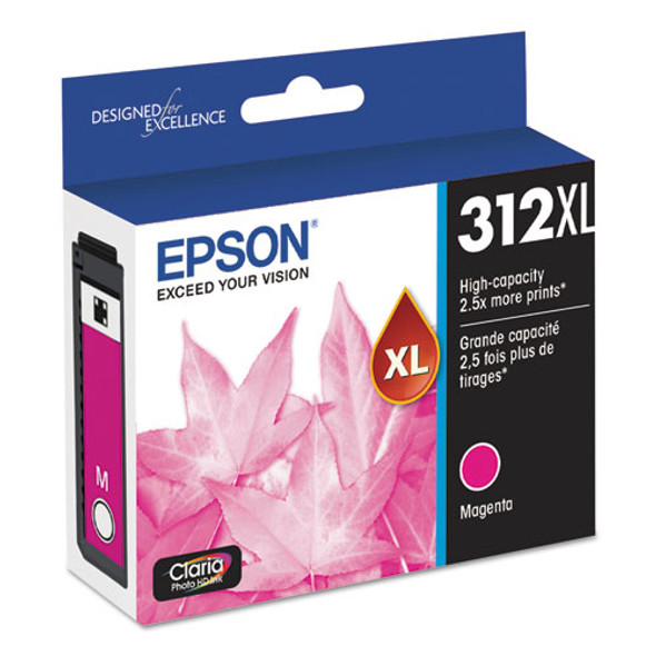 T312XL320-S (312XL) Claria High-Yield Ink, 830 Page-Yield, Magenta