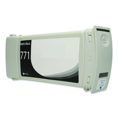 Remanufactured Matte Black Ink, Replacement for 771 (CE037A, B6Y15A) 775 mL