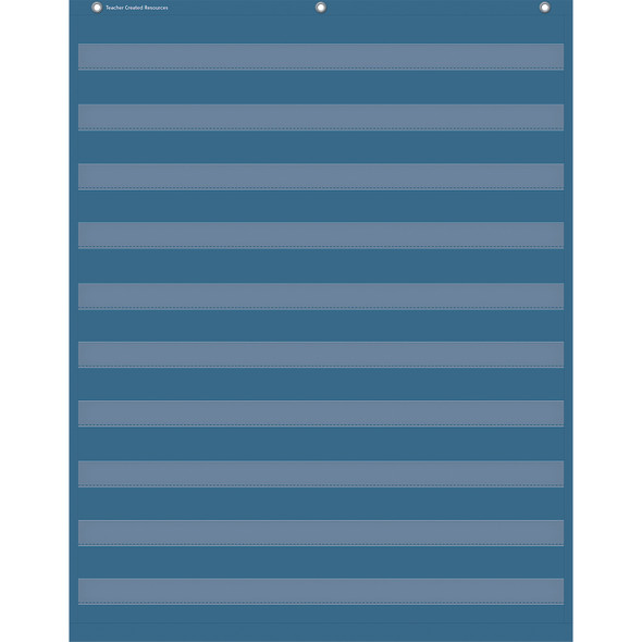 Slate Blue 10 Pocket Chart, 34" x 44"